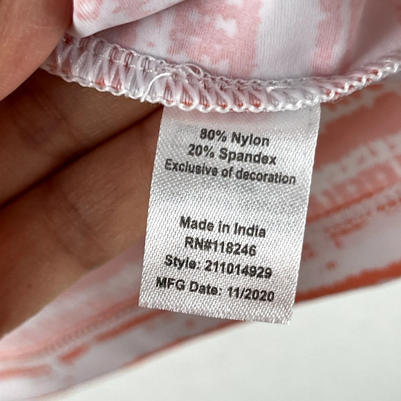 Cabana Life x Talbots Dress Womens Small Orange Geometric Tassel Strechy - Picture 7 of 12